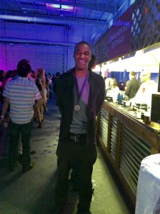 Ashton Womack displays his hard earned Sammy