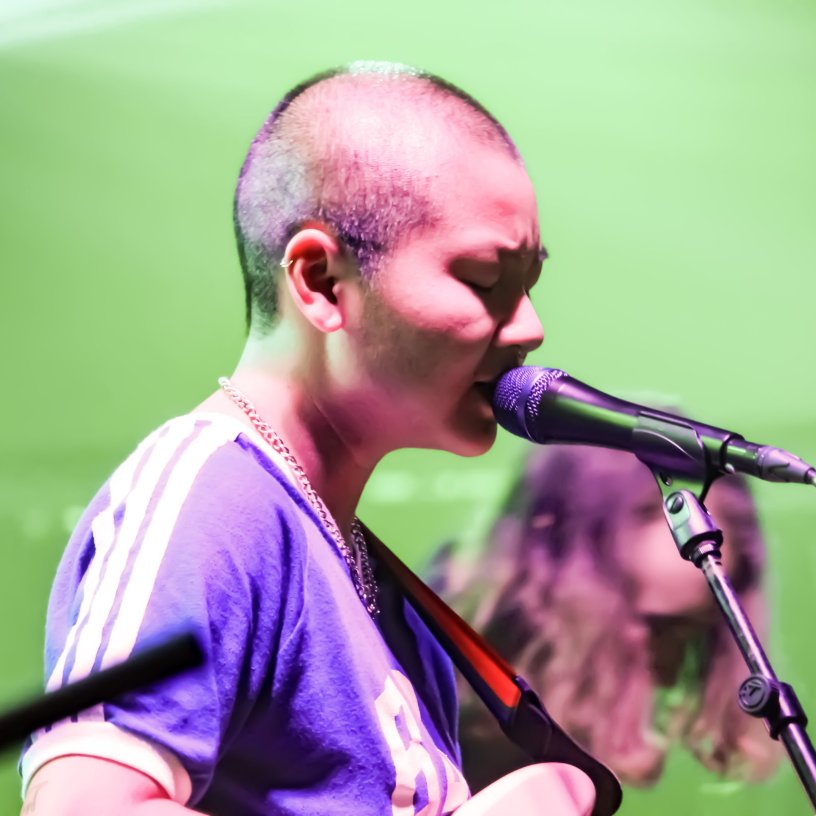 A picture of Sabrina Mai, the lead singer of No Vacation